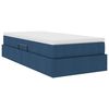 vidaXL Letto con contenitore e materasso Blu 100 x 200 cm Poliestere