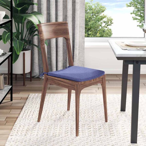 vidaXL Cuscini per Seduta 4 pcs Blu jeans 40 x 40 x 3 cm Tessuto