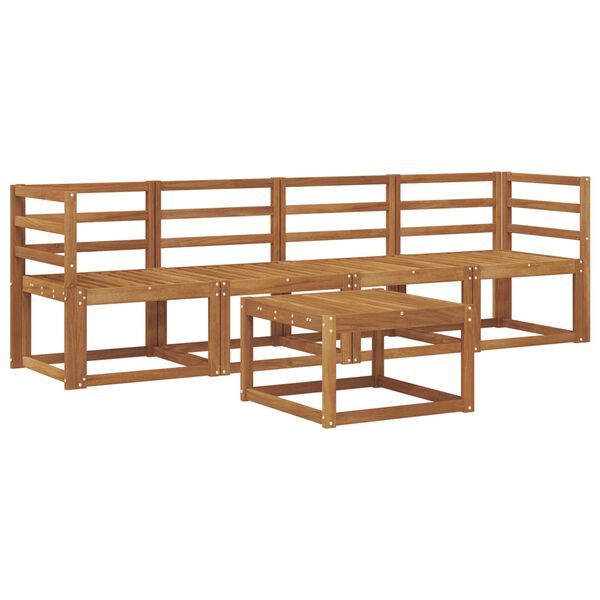vidaXL Set di divani da esterno 5 pcs Naturale