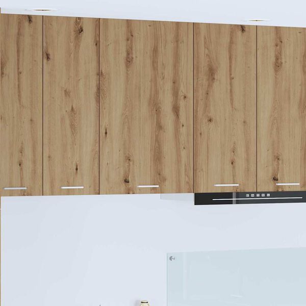 vidaXL Armadio pensile Rovere Artigiano e Bianco 50 x 31 x 80 cm