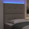 vidaXL Testiera LED con strisce LED con testiera Talpa 80 cm Tessuto