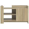 vidaXL Tavolino da Salotto Rovere Sonoma 80x50x50 cm Legno Multistrato