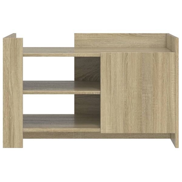 vidaXL Tavolino da Salotto Rovere Sonoma 80x50x50 cm Legno Multistrato