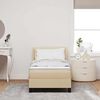 vidaXL Letto a molle con materasso Crema 200 x 80 cm Poliestere