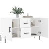 vidaXL Credenza Bianca 100x36x60 cm in Legno Multistrato