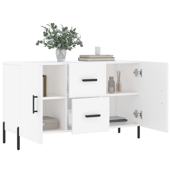 vidaXL Credenza Bianca 100x36x60 cm in Legno Multistrato