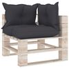 vidaXL Salotto Giardino in Pallet con Cuscini 4 pz in Legno di Pino