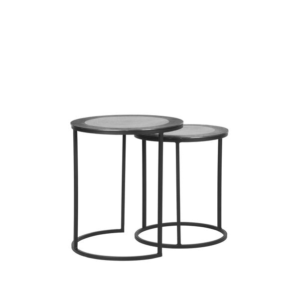 LABEL51 Set Tavolini da Salotto 2 pz Pair Cenere Antica