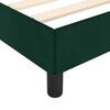 vidaXL Giroletto senza Materasso Verde Scuro 120x190 cm Velluto
