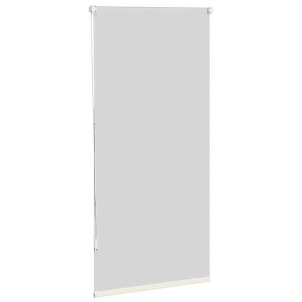 vidaXL Tenda a rullo oscurante 64,4x120 cm Tessuto Larghezza 60 cm Bianco sporco