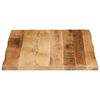 vidaXL Piano Tavolo Bordi Vivi 90x60x3,8cm Legno Massello Mango Grezzo