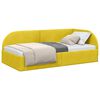 vidaXL Cornice del letto ad angolo Giallo 100 cm x 200 cm Velluto