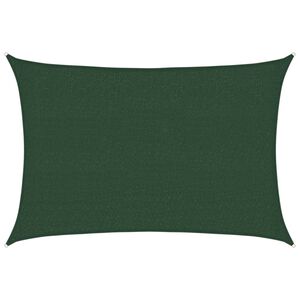 vidaXL Vela Parasole 160 g/m&sup2; Verde Scuro 2,5x3,5 m in HDPE