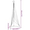vidaXL Albero di Natale a LED 525 LED Bianco Freddo 302 cm