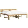 vidaXL Letto matrimoniale con testiera ROSTOCK Bianco 180 x 200 cm