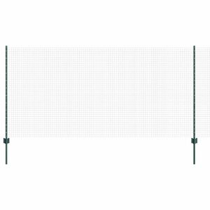 vidaXL Recinzione in rete saldata con pali 10 x 1,2 m Verde Rete