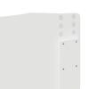 vidaXL Testiera Bianco Lucido 200 cm Legno multistrato
