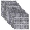 vidaXL Piastrelle Mosaico Grigio 30 x 30 cm Marmo