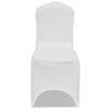 vidaXL Coprisedie in Tessuto Elasticizzato Bianco 18 pz