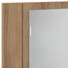vidaXL Mobile Specchio LED Rovere Artigianale 60x12x45 cm Multistrato