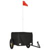 vidaXL Rimorchio da Bici Nero 30 kg in Ferro