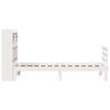 vidaXL Letto Libreria senza Materasso Bianco 90x190 cm Massello Pino