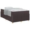 vidaXL Struttura del letto Marrone Scuro 120 x 190 cm Tessuto