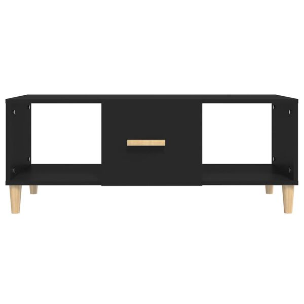 vidaXL Tavolino da Salotto Nero 102x50x40 cm in Legno Multistrato