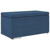 vidaXL Pouf Blu 81 x 41 x 40 cm Tessuto e Legno Ingegnerizzato