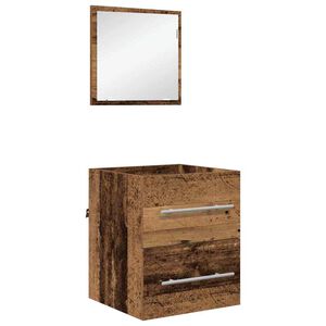 vidaXL Set di mobili per il bagno Marrone 41 x 38,5 x 48 cm