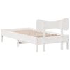 vidaXL Letto senza Materasso Bianco 90x190 cm in Legno Massello Pino