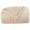 vidaXL Coperte da Pile 6 pcs Beige 240 x 220 cm Panno