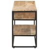 vidaXL Mobile Porta TV 130x30x45 cm in Legno Massello di Mango Grezzo