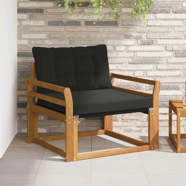 vidaXL Set di divani da esterno Legno di Acacia Massello e Textilene