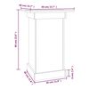 vidaXL Portafiori Marrone Ambra 40x40x60 cm in Legno Massello di Pino