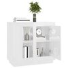 vidaXL Credenza Bianco Lucido 80x34x75 cm in Legno Multistrato