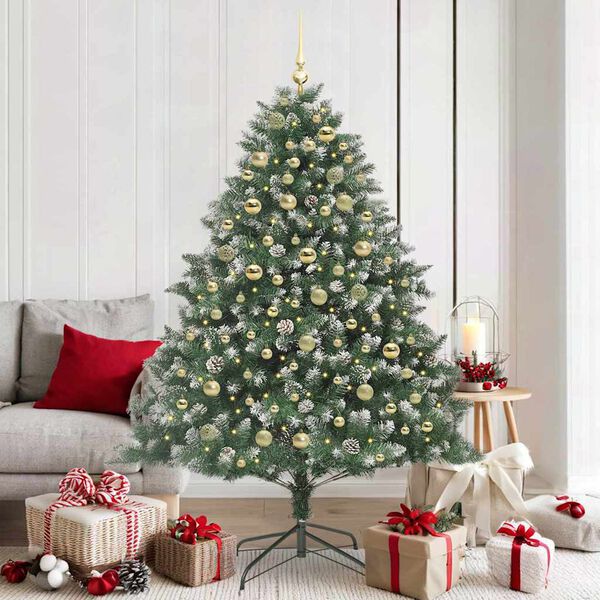 vidaXL Albero di Natale artificiale Verde 126 x 126 x 180 cm
