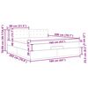 vidaXL Struttura Letto Pouf con Materasso 160x200 cm in Tessuto