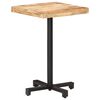 vidaXL Tavolino da Bistrot Quadrato 50x50x75 cm Legno di Mango Grezzo