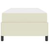 vidaXL Struttura del letto con materasso Crema 90 x 200 cm Tessuto