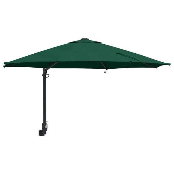 vidaXL Ombrello da giardino Verde 248 x 248 x 148 cm
