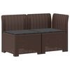 vidaXL Divano da Giardino a 2 Posti con Cuscini Aspetto Rattan 2 posto