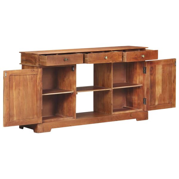 vidaXL Credenza 135x35x75 cm in Legno Massello di Acacia