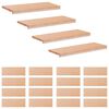 vidaXL Tappeti per scale 20 pz 70 x 25 x 2 cm Naturale