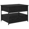 vidaXL Tavolino da salotto con cassetto Rovere Nero 70 x 50 x 54.5 cm