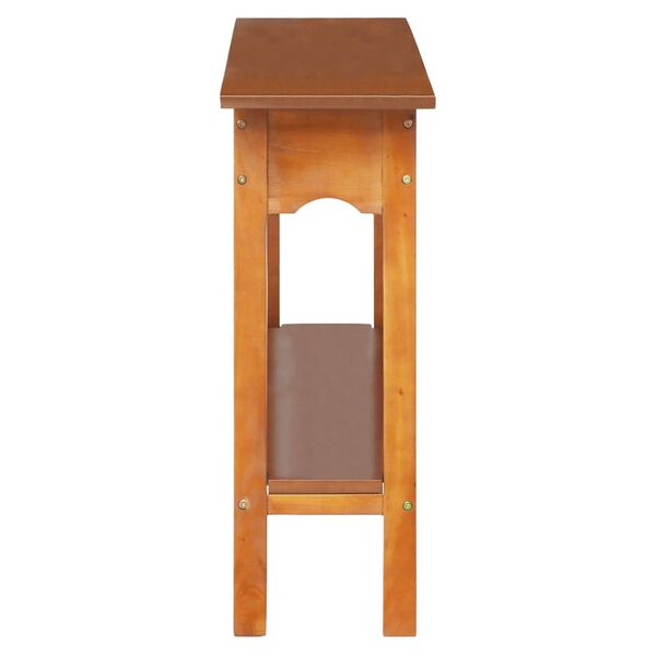 vidaXL Tavolo Consolle 110x30x75 cm in Legno Massello di Mogano