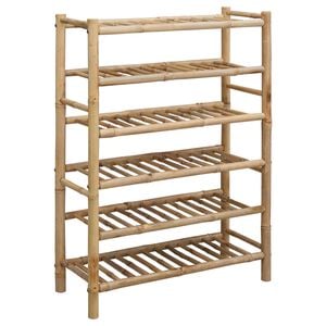 vidaXL Scarpiera 68 x 28 x 96 cm Bamb&ugrave; Naturale