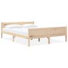 vidaXL Giroletto senza Materasso 160x200 cm in Legno Massello di Pino