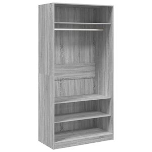 vidaXL Armadio Grigio Sonoma 100x50x200 cm in Legno Multistrato