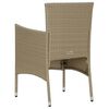vidaXL Set da Pranzo da Giardino 7 pz con Cuscini in Polyrattan Beige